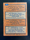 1978 Topps Baseball Autographed Rookie Shortstops Card  707 Alan Trammell   2