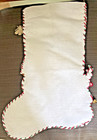 Bucilla  Completed 15     Christmas Stocking Santa   His Sled Elves 3-d Accents