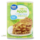 New Great Value Apple Pie Filling Or Topping  21 Oz   4 Pack  Free Shipping