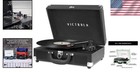 Vintage Bluetooth Record Player - 3 Speed Suitcase Turntable