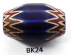 Sweet Sawtooth Venetian Antique Chevron Trade Bead African Bk24 Bg 75