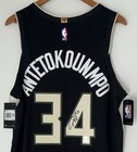 Giannis Antetokounmpo Signed Bucks Nike Vaporknit Adv Authentic Jersey Bas   Jsa