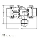 Legend Valve T-459 3 4  Backflow Preventer   Atmospheric Vent   115-114