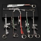 Mini Alloy Toy Gun Keychain Metal Key Ring Pendant Gift For Men Boys