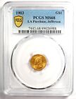 1903 Jefferson Louisiana Gold Dollar G 1  Pcgs Ms68 - Top Pop 3 0   50 000 Value