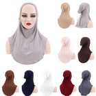 Muslim Neck Cover Head Scarf Inner Hijab Caps Islamic Underscarf Ninja Scarf Hat