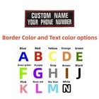 2pcs Custom Embroidered Name Patch Mc Tag Motorcycle Biker Uniform Costume Vests