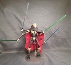 Star Wars Black Series General Grievous Action Figure W  Lightsabers Cape stand 
