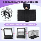Bestpet 48in Dog Crate Metal Kennel Cage Double Door Tray Foldable Large