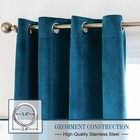 Velvet Curtains  2 Panels  Heavy Blackout Window Drapes With Grommet  Thermal   