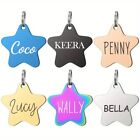 Stainless Steel Custom Engraved Personalized Pet Tag Id Dog Cat Name Tags Star