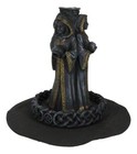 Wicca Triple Moon Goddess Maiden Mother And Crone Pagan Backflow Incense Burner