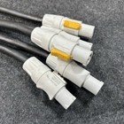 Adapter Powercon True1 Female To Powercon B Grey Neutrik Power Cable Lot Of 5