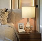 Drum Lampshade 13   x 13   x 10   high Fabric Cream White Assembly Required  wellmet 