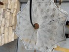 Vintage     Victorian Wicker Baby Doll Buggy Pram Carriage Stroller W  Parasol     