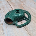 Vintage Cast Iron Lawn Sprinkler Head Green