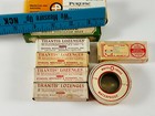 Lot  8  Vintage 30s 40s Medical Oitments Medicine Boxes Supplies Vaseline Thanti