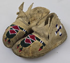 Rare Vintage Cheyenne Native American Indian Child s Beaded Moccasins