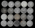 Twenty  20  Morgan Dollars  1879-1904  90  Silver  Lot D87-1