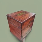 Georgeii Antique Apothecary Box Mahogany And Brass Gorgeous 1800s