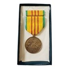 Us Army Vietnam War Service Medal Pendant Ribbon Set Republic Of Vietnam Vintage