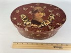 Very Rare Vintage Hat Box By Jacobsen   Co  Band Box Manufacture Newspaper Lined
