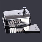 Creative Bathroom Wall Mounted Stainless Steel Liquid Soap Dispenser Hand Shampo