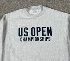 Us Open Sweatshirt Adult Small Gray Champion Reverse Weave Crewneck Tennis Mens