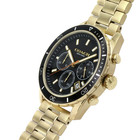 Coach Preston Chronograph 14602517 Black Dial Gold Bracelet 44mm Mens Watch