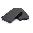 2 Pcs Black Metal Cash Box Money Box For Cash Single Row Currency Tray Money Hol