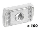  qty 100  3 8-16 Strut Nuts W o Spring For Unistrut Channel  4168 P3008 Eg