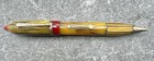 Vintage New Banker Butterscotch Caramel Fountain Pen   Pencil Combo