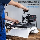 5 In 1 Combo T-shirt Heat Press Transfer 15 x15  Printing Machine Swing Away Hat
