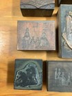 Early Letterpress Type Printing Block Metal On Wood  10  Dye 1900   s Silhouette