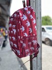 Elephant Backpack  Crimson Backpack  Book Bag  Sorority Bags  Delta Sigma Theta