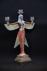 Rare Ancient Egyptian Antique Statue Large Of Goddess Isis Winged Pharaonic Bc