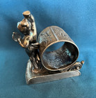 Victorian Figural Rockford Napkin Ring Plated Cherub Or Child mirror  1896  4 