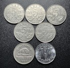 Canada 5 Cents Nickel Lot 1928-1945 George V   Vi Old Canadian Nickels 7 Coins
