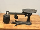 Antique Fairbanks Apothecary Scale With Brass   Cast Iron Balance   Weights  3d 