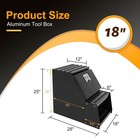 Side Storage Saddle Step Tool Box For Semi Truck 18  X 28 x25  Lockable Black