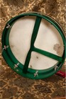 16  Green Tunable Irish Bodhran Wood Drum T-bar Mulberry Wood Frame