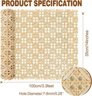 14  Width Pressed T Shape Cane Webbing Sheet For Caning Projects  3 3 Feet Natur