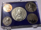 Panama 5-coin Proof Set 1966 Nice Vintage Holder 1 Silver Coin
