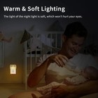Led Plug   in Motion Sensor Night Light Us Wall Lamp Bedroom Hallway Kids Room