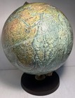 Vintage Replogle World Oceans Globe 12  Desk Globe Raised Relief Antique 1960   s