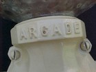 Very Rare Cream Color Antique Arcade Coffee Grinder Crystal No  4 Wall Mount