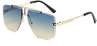 Trendy Sunglasses Women Fashion Retro Driving Pilot Shade Gradient Lens Stylish