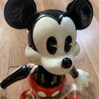 Vintage Disney Schmid Mickey Mouse Club Music Box Movable Ceramic Figurine Read