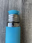 Pura Kiki Insulated Stainless Steel Water Bottle Aqua Silicone Sport Top Kids