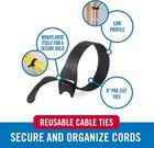 Velcro Brand One-wrap Cable Ties  100pk  8 X 1 2  Black Cord Organization Straps